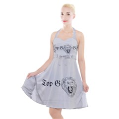 (2)dx Hoodie Halter Party Swing Dress  by Alldesigners