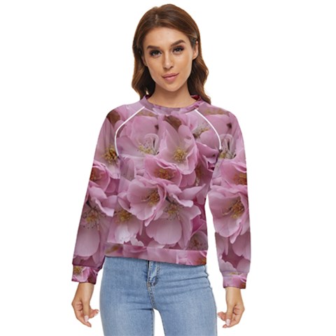 Cherry-blossoms Women s Long Sleeve Raglan Tee by Excel
