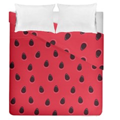 Seamless-watermelon-surface-texture Duvet Cover Double Side (queen Size) by Simbadda