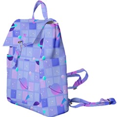 Seamless-pattern-pastel-galaxy-future Buckle Everyday Backpack by Simbadda