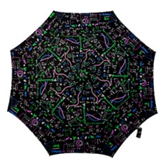 Math-linear-mathematics-education-circle-background Hook Handle Umbrellas (medium) by Simbadda