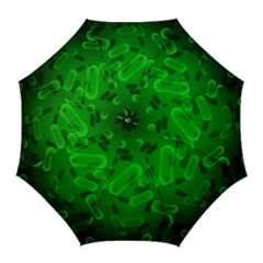 Green-rod-shaped-bacteria Golf Umbrellas by Simbadda