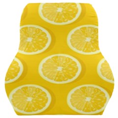 Lemon-fruits-slice-seamless-pattern Car Seat Back Cushion  by Simbadda