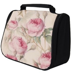 Roses Plants Vintage Retro Flowers Pattern Full Print Travel Pouch (big) by Bangk1t