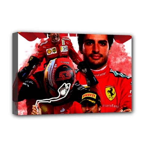 Carlos Sainz Deluxe Canvas 18  X 12  (stretched) by Boster123