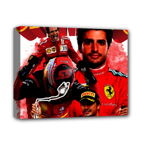 Carlos Sainz Deluxe Canvas 14  X 11  (stretched) by Boster123