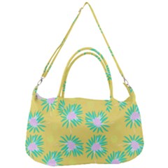 Mazipoodles Bold Daises Yellow Removable Strap Handbag by Mazipoodles