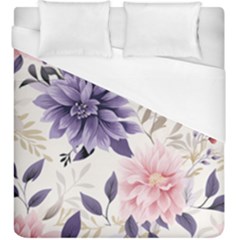 Flowers Pattern Floral Duvet Cover (king Size) by Grandong