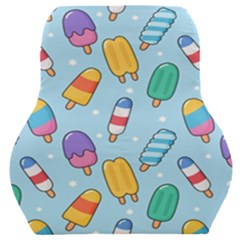 Cute-kawaii-ice-cream-seamless-pattern Car Seat Back Cushion  by pakminggu