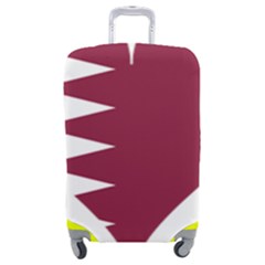 Heart-love-flag-qatar Luggage Cover (medium) by Bedest