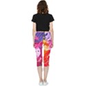 Colorful-100 Inside Out Lightweight Velour Capri Leggings  View4