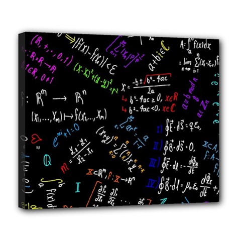 Mathematics  Physics Maths Math Pattern Deluxe Canvas 24  X 20  (stretched) by pakminggu