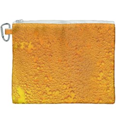 Beer Bubbles Pattern Canvas Cosmetic Bag (xxxl) by Cowasu