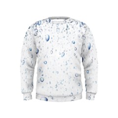Blue Oxygen-bubbles-in-the-water Kids  Sweatshirt by Sarkoni