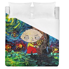 Cartoon Starry Night Vincent Van Gogh Duvet Cover (queen Size) by Sarkoni