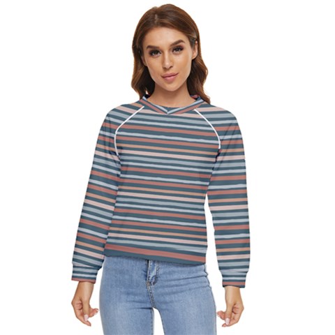 Stripes Women s Long Sleeve Raglan T-shirt by zappwaits