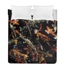 Shoal Of Koi Fish Water Underwater Duvet Cover Double Side (full/ Double Size) by Ndabl3x