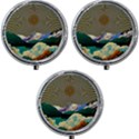 Surreal Art Psychadelic Mountain Mini Round Pill Box (Pack of 3) View1