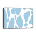 Cow Print, Aesthetic, Y, Blue, Baby Blue, Pattern, Simple Deluxe Canvas 18  x 12  (Stretched) View1