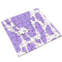 Cow Print, Aesthetic,Violelilac, Animal, Purple, Simple Wooden Puzzle Square View3