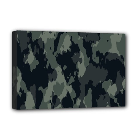 Comouflage,army Deluxe Canvas 18  X 12  (stretched) by nateshop