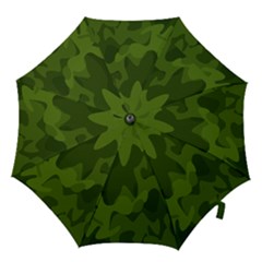 Green Camouflage, Camouflage Backgrounds, Green Fabric Hook Handle Umbrellas (medium) by nateshop