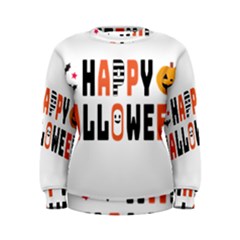 Happy Halloween Slot Text Orange Women s Sweatshirt by Sarkoni