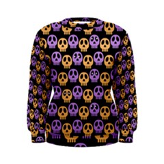 Halloween Skull Pattern Women s Sweatshirt by Ndabl3x