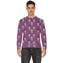 Skull Halloween Pattern Men s Fleece Sweatshirt by Ndabl3x