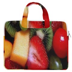 Fruits, Food, Green, Red, Strawberry, Yellow Macbook Pro 16  Double Pocket Laptop Bag  by nateshop