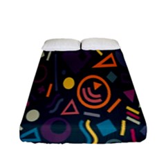 Inspired By The Colours And Shapes Fitted Sheet (full/ Double Size) by nateshop