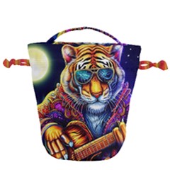 Tiger Rockingstar Drawstring Bucket Bag by Sparkle