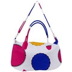 Circles Seamless Pattern Tileable Removable Strap Handbag by Alisyart