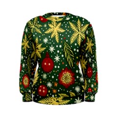 Christmas Pattern Women s Sweatshirt by Valentinaart