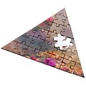 Floral Blossoms  Wooden Puzzle Triangle View2