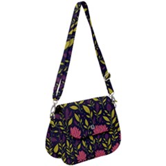 Flower Pattern Design Saddle Handbag by Pakjumat