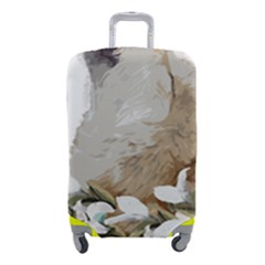 White Wolf T- Shirtwhite Wolf Howling T- Shirt Luggage Cover (small) by ZUXUMI