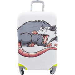 Opossum T-shirtwhite Look Calm Opossum 03 T-shirt (1) Luggage Cover (large) by EnriqueJohnson