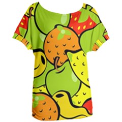 Fruit Food Wallpaper Women s Oversized T-shirt by Dutashop