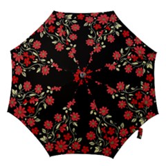 Pattern Flowers Design Nature Hook Handle Umbrellas (medium) by Pakjumat