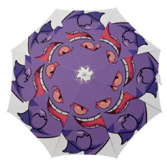 Purple Funny Monster Straight Umbrellas by Sarkoni