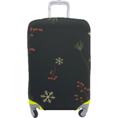 Festive Season Christmas Paper Luggage Cover (large) by uniart180623