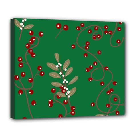 Christmas December Background Deluxe Canvas 24  X 20  (stretched) by uniart180623