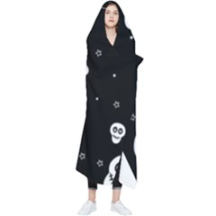 Skull Pattern Wearable Blanket by Ket1n9