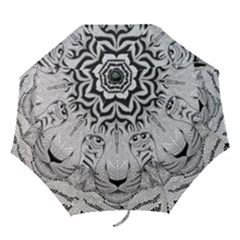 Tiger Head Folding Umbrellas by Ket1n9
