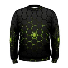 Green Android Honeycomb Gree Men s Sweatshirt by Ket1n9