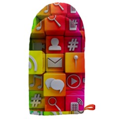 Colorful 3d Social Media Microwave Oven Glove by Ket1n9