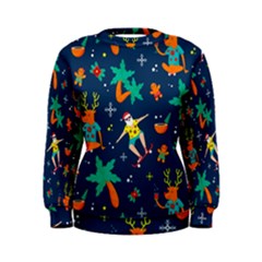 Colorful Funny Christmas Pattern Women s Sweatshirt by Ket1n9