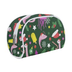 Dinosaur Colorful Funny Christmas Pattern Make Up Case (small) by Ket1n9