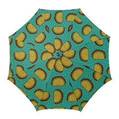 Taco-drawing-background-mexican-fast-food-pattern Golf Umbrellas by Ket1n9
